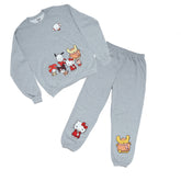 Hello Kitty and Friends Adult Cozy Fleece Loungewear Set (Heather)