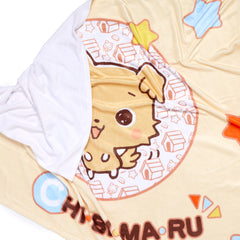 Chibimaru Cheerful Pup Throw Blanket