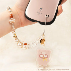 Badtz-maru Latte Bear Beaded Charm Mobile Phone Wrist Strap