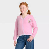 Hello Kitty and Friends Girls Chenille Patch Fleece Cardigan