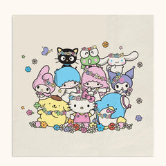 Hello Kitty and Friends x Studio Oh! Flower Crowns Luncheon Napkins