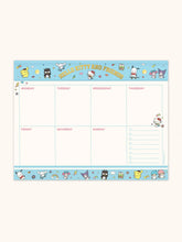 Hello Kitty and Friends x Studio Oh! College Letters Blue Weekly Desk Pad
