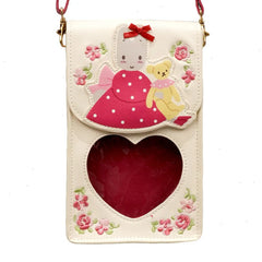 Marron Cream Mini Crossbody Bag (Teddy Friend Series)