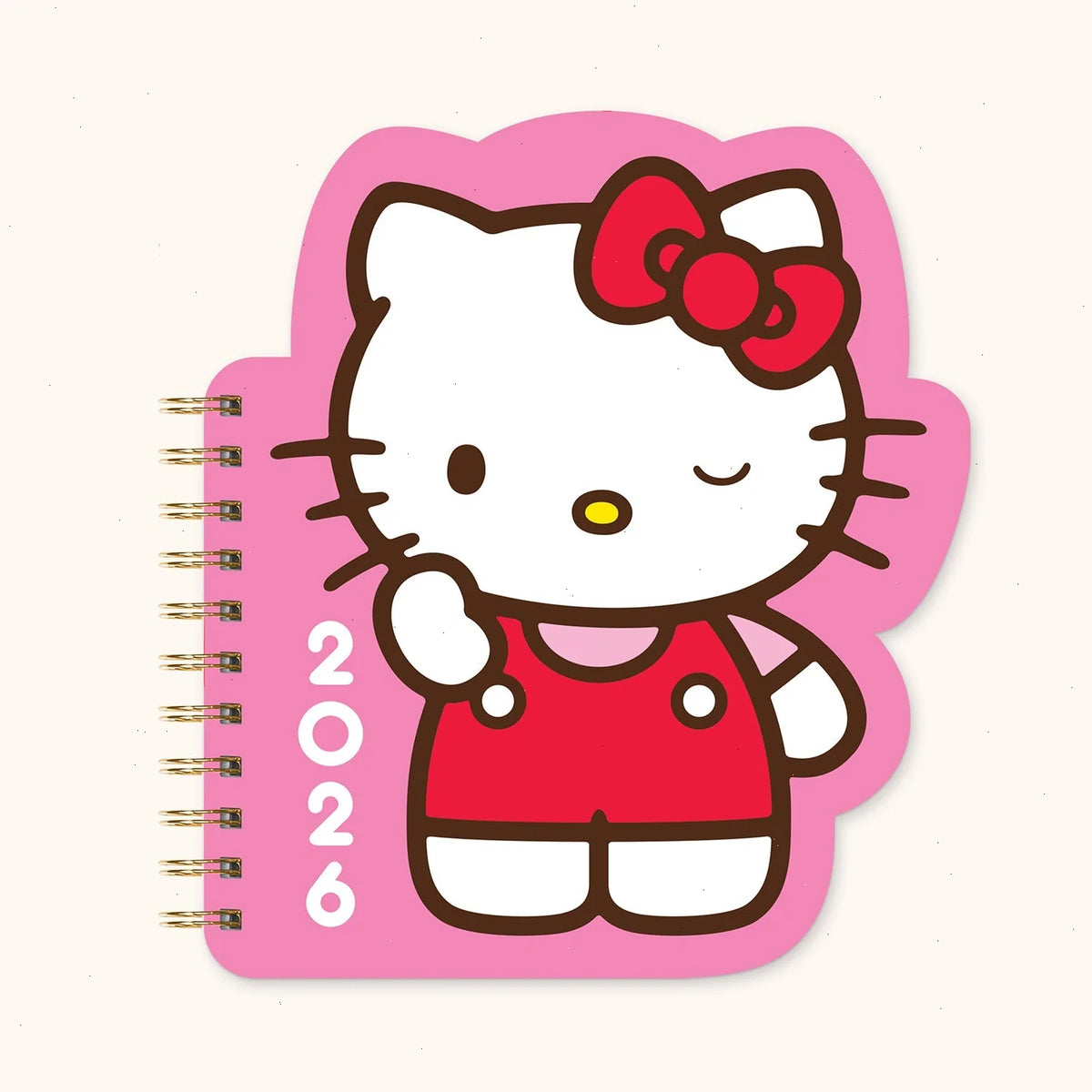 Hello Kitty x Studio Oh! 2026 Playful Pink Die-Cut Weekly Planner