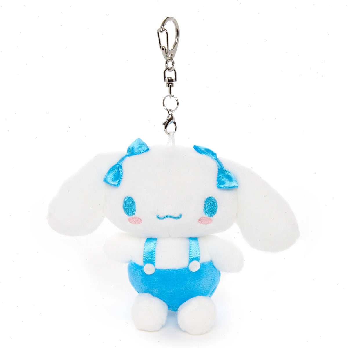 Cinnamoroll Plush Mascot Keychain (Blue Overalls)