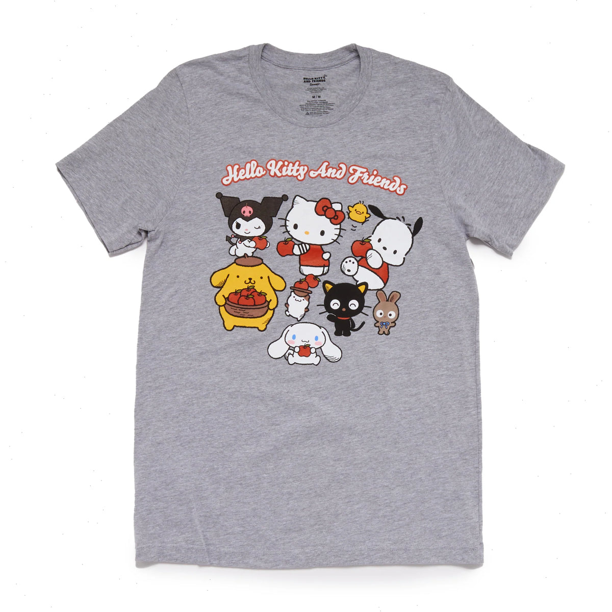 Hello Kitty and Friends Adult Thankful Apples Tee (Heather)