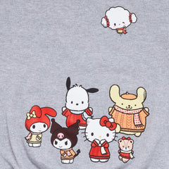 Hello Kitty and Friends Big Kids Cozy Fleece Loungewear Set (Heather)