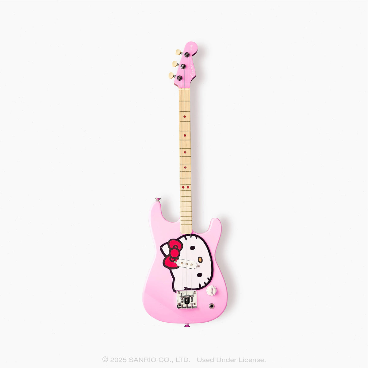 Fender x Loog Hello Kitty Kids Stratocaster Guitar (Pink)