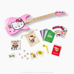 Fender x Loog Hello Kitty Kids Stratocaster Guitar (Pink)