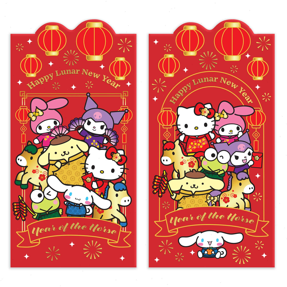 Hello Kitty and Friends x Studio Oh! 10-pc LNY Envelope Pack (Year of the Horse)