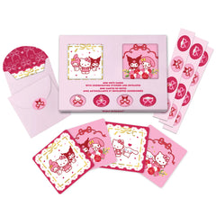 Hello Kitty and Friends x Studio Oh! Hearts and Ribbons Mini Note Card Set
