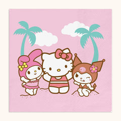 Hello Kitty and Friends x Studio Oh! Beach Party Luncheon Napkins