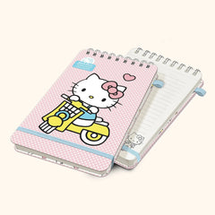 Hello Kitty Hello Kitty x Studio Oh! Classic Pink Top-Spiral Notebook with Pocket & Pen Loop