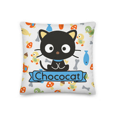 Chococat Fish & Acorns 18" Square Pillow