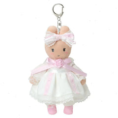 Marron Cream Plush Mascot Keychain (Lace and Frills Series)