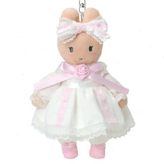 Marron Cream Plush Mascot Keychain (Lace and Frills Series)