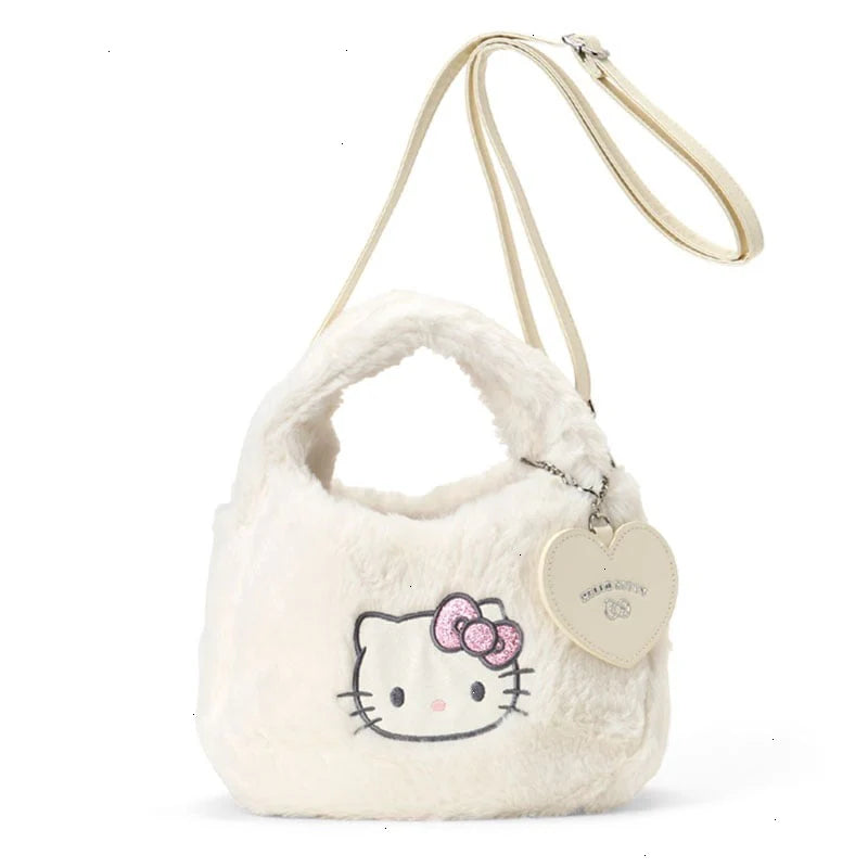 Hello Kitty Plush Boa Crossbody Bag