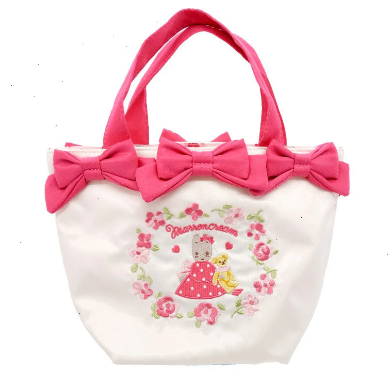 Marron Cream Tote Bag (Teddy Friend Series)