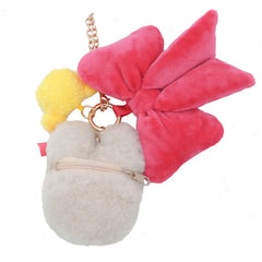 Marron Cream Plush Mini Face Pouch (Teddy Friend Series)